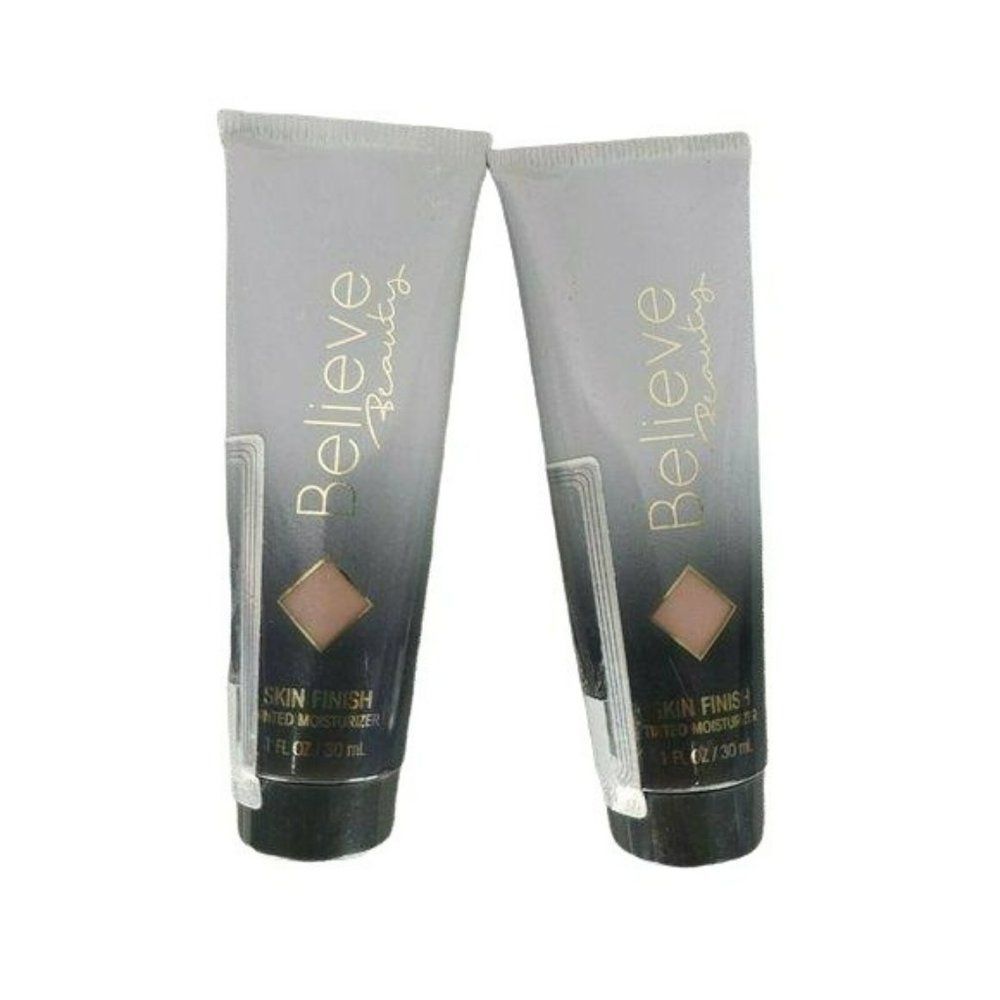 Believe Beauty Skin Finish Tinted Moisturizer Skin Face Mocha New  Lot‎ of 2